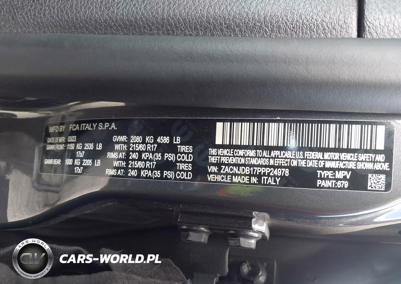2023 Jeep Renegade Latitude 4X4 VIN:ZACNJDB17PPP24978 - 9