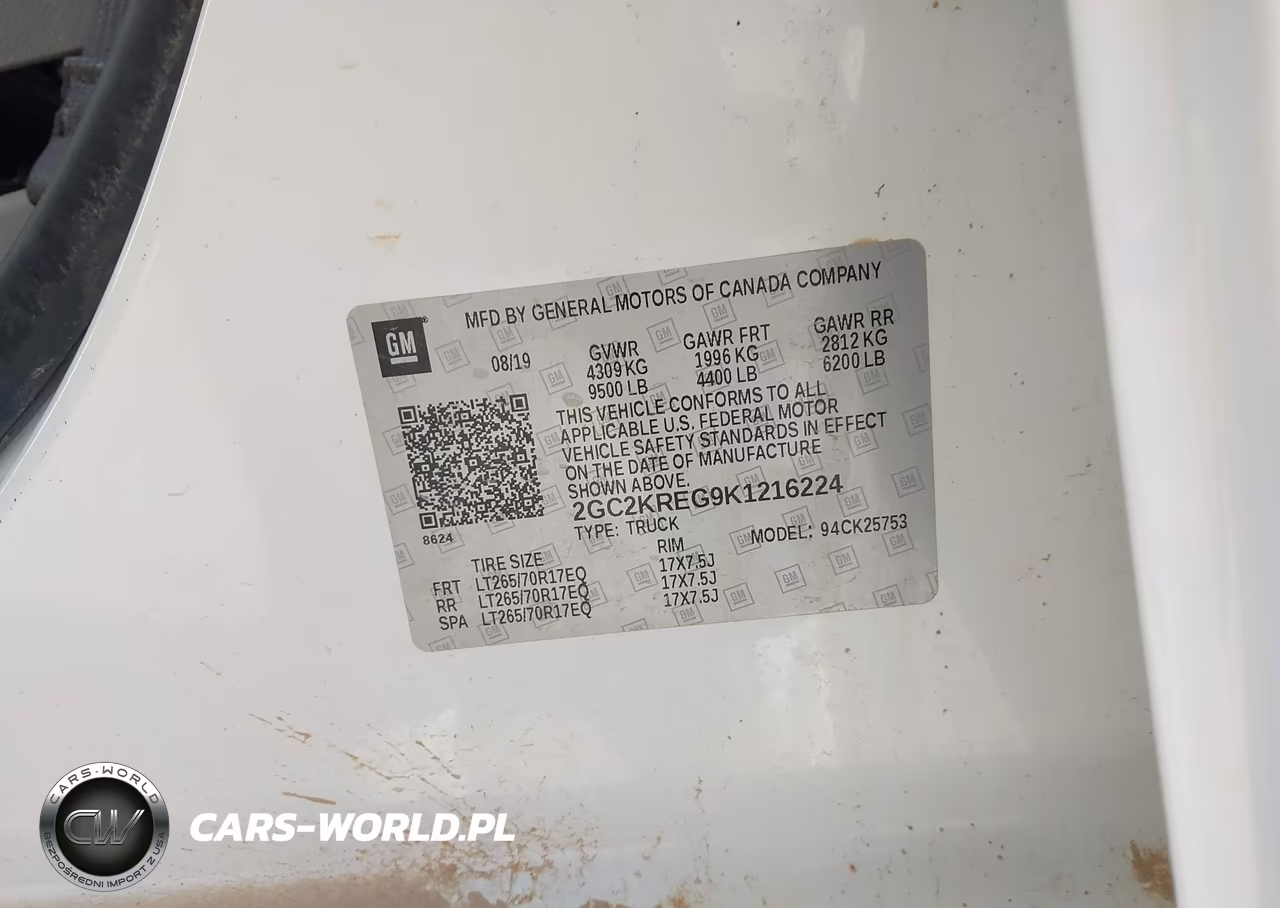 2019 Chevrolet Silverado 2500Hd Wt VIN:2GC2KREG9K1216224 - 9