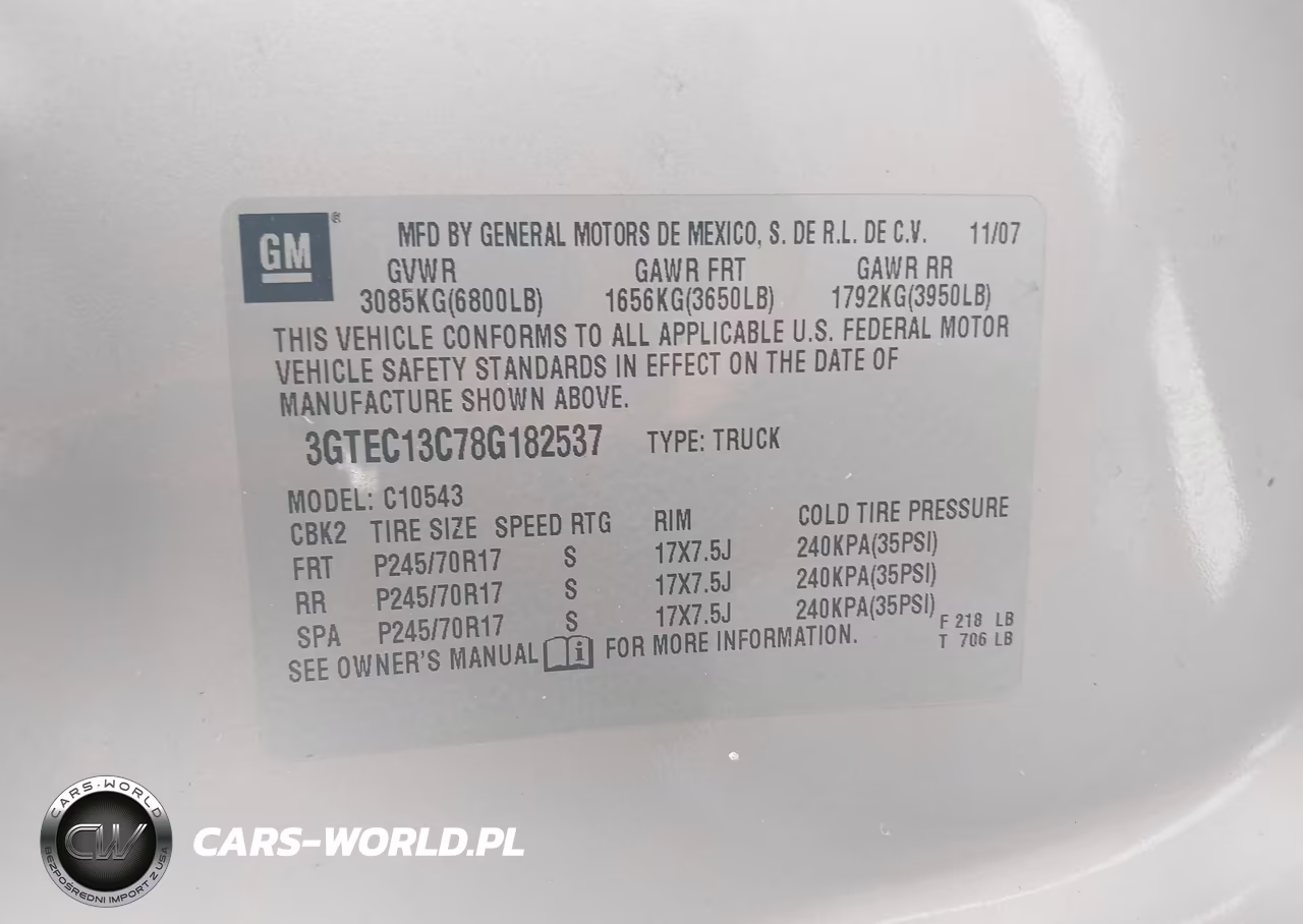 2008 GMC Sierra 1500 Sl VIN:3GTEC13C78G182537 - 9
