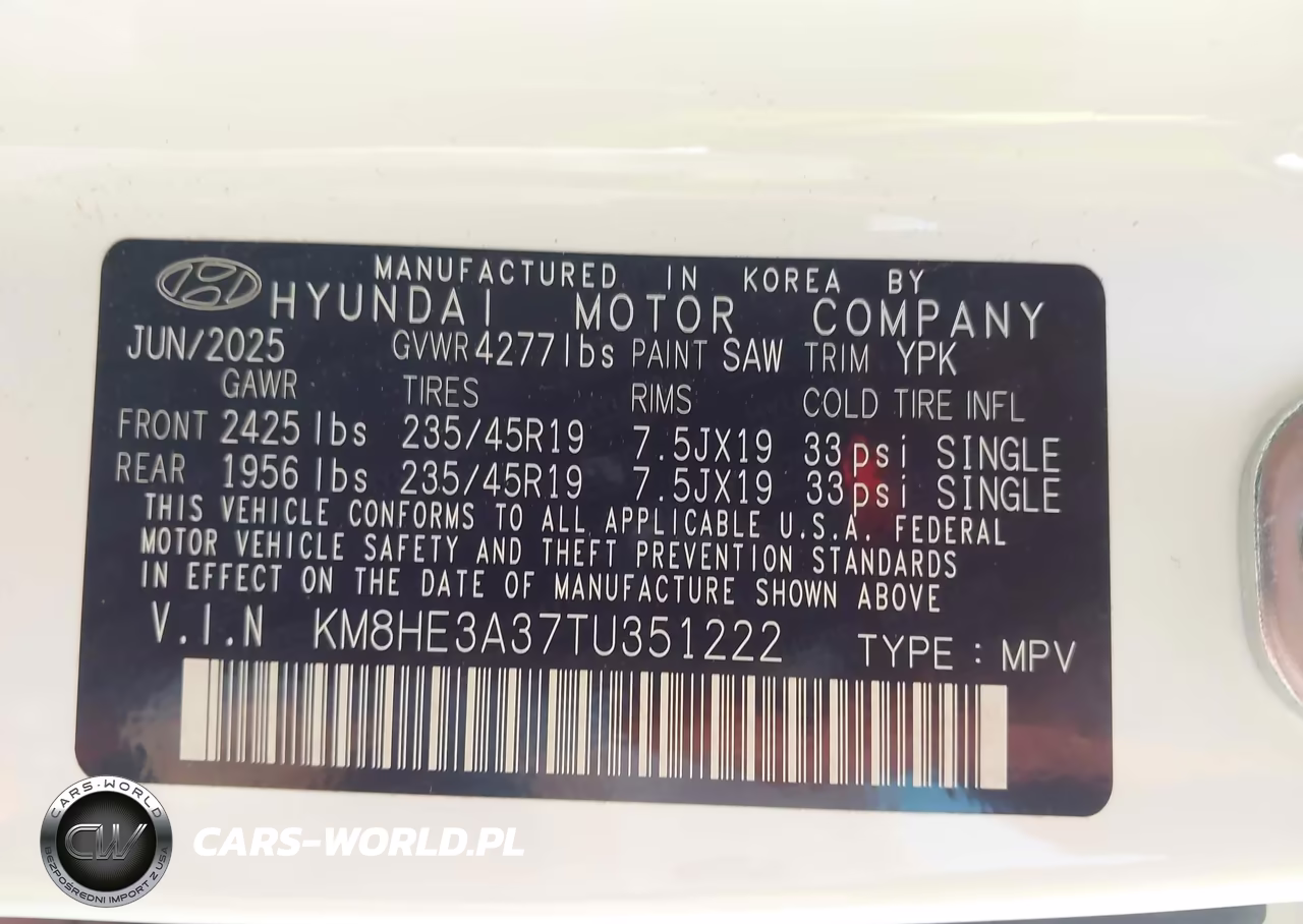 2026 Hyundai Kona Limited VIN:KM8HE3A37TU351222 - 9