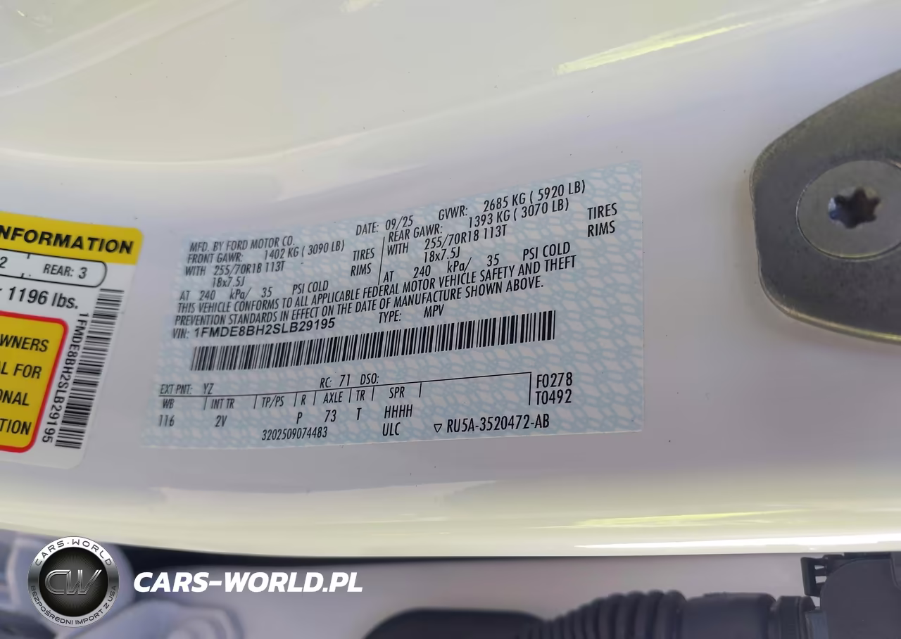 2025 Ford Bronco Outer Banks VIN:1FMDE8BH2SLB29195 - 9