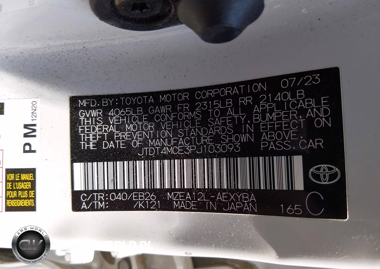 2023 Toyota Corolla Xse VIN:JTDT4MCE3PJ103093 - 9