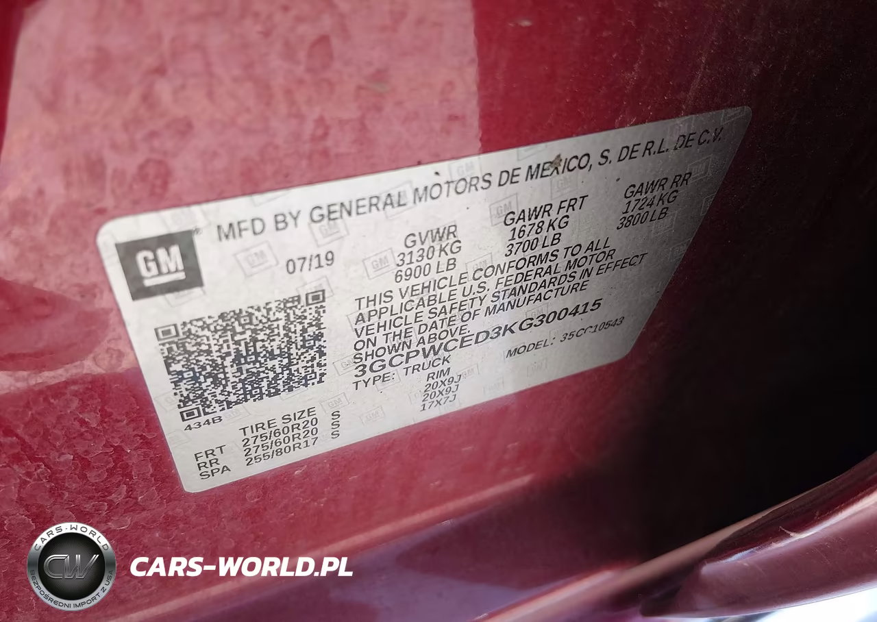 2019 Chevrolet Silverado 1500 Lt VIN:3GCPWCED3KG300415 - 9