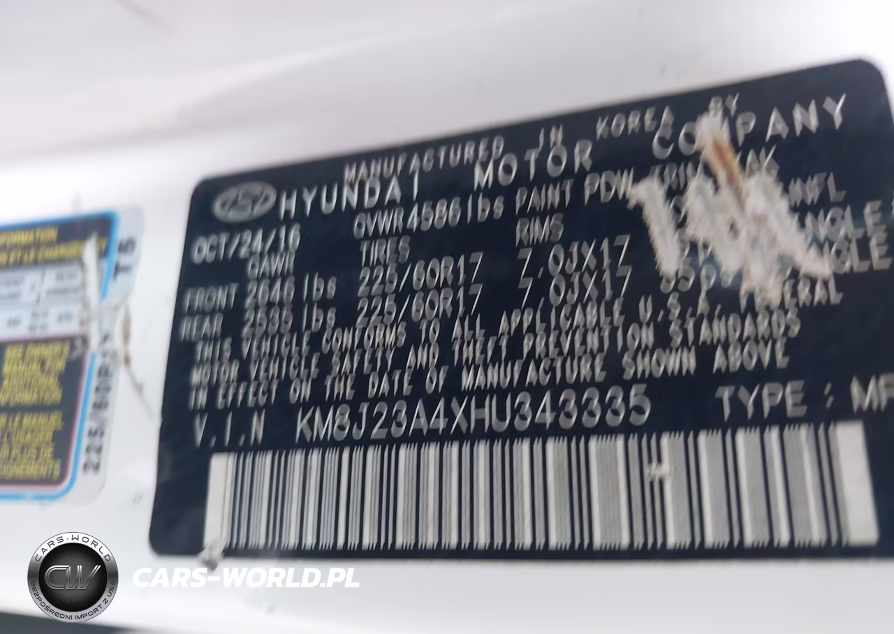 2017 Hyundai Tucson Se VIN:KM8J23A4XHU343335 - 9
