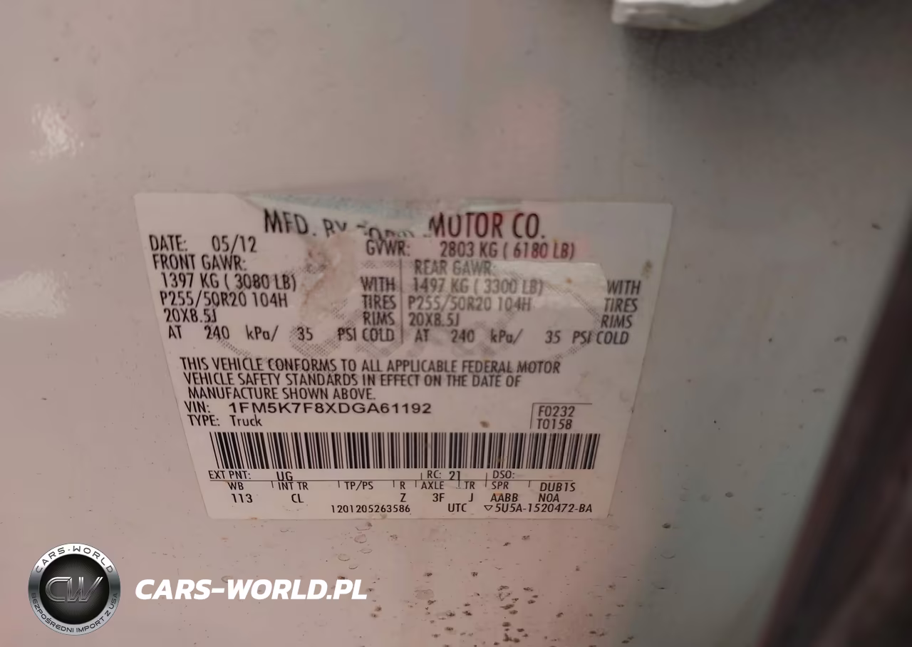 2013 Ford Explorer Limited VIN:1FM5K7F8XDGA61192 - 9