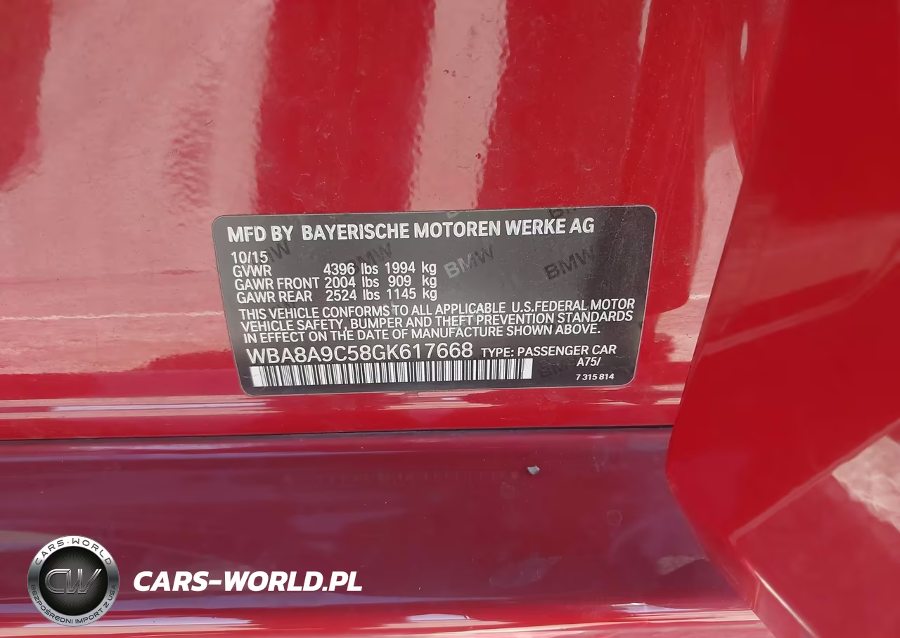 2016 BMW 320I VIN:WBA8A9C58GK617668 - 9