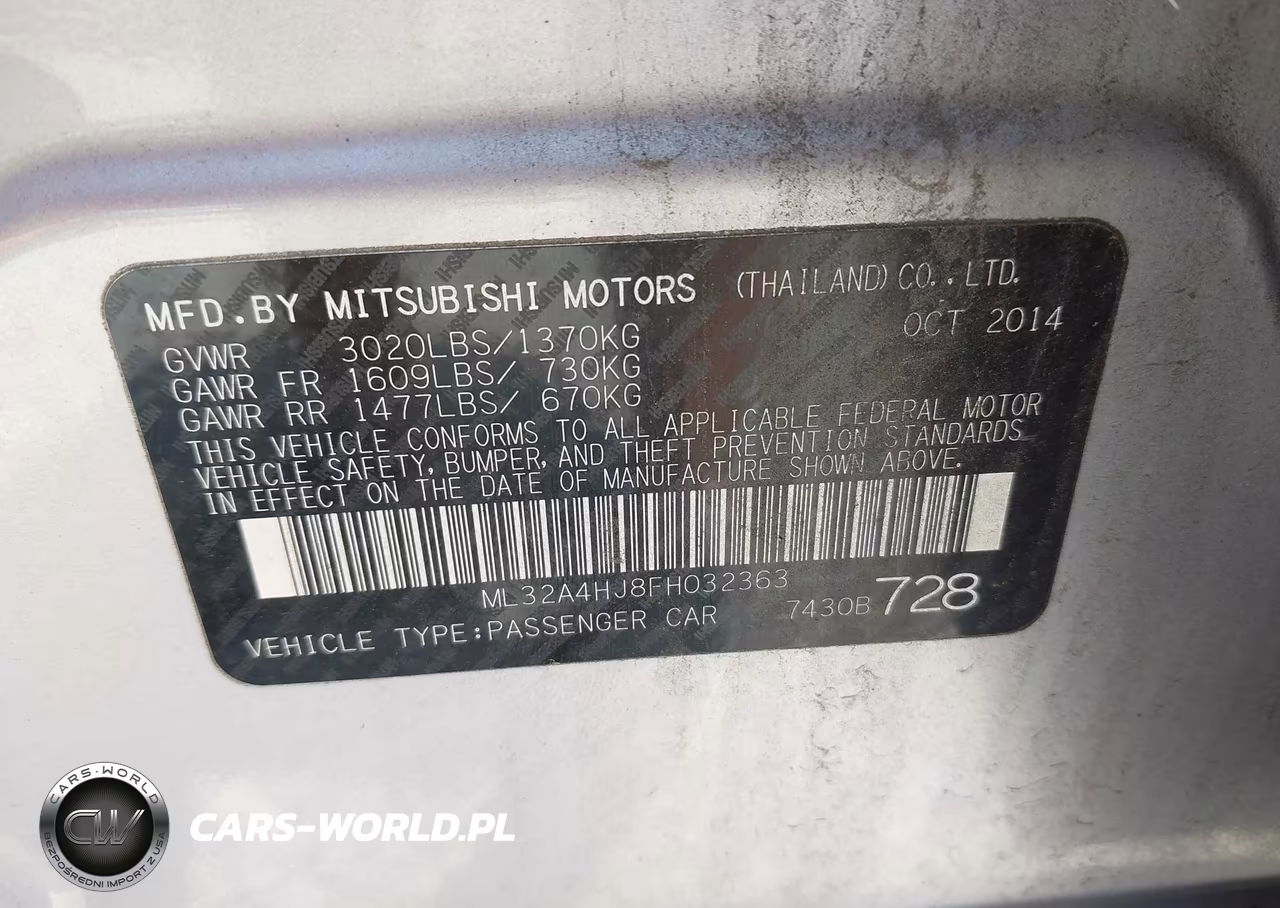2015 Mitsubishi Mirage Es VIN:ML32A4HJ8FH032363 - 9