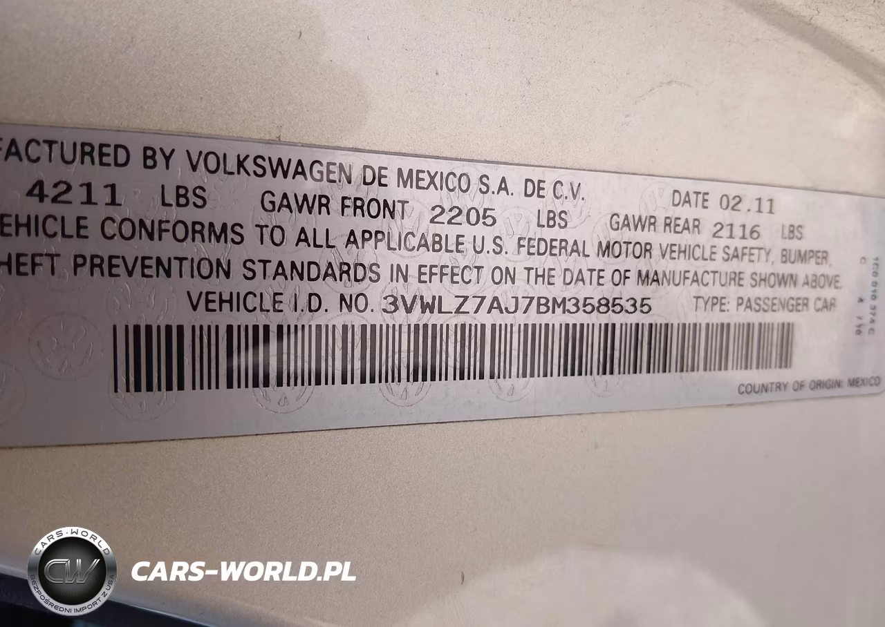 2011 Volkswagen Jetta 2.5L Sel VIN:3VWLZ7AJ7BM358535 - 9