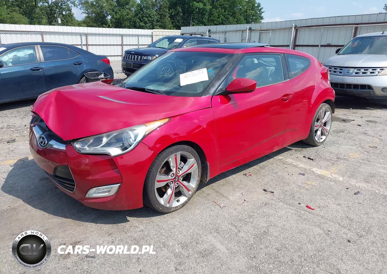 2012 Hyundai Veloster Base W-Gray VIN:KMHTC6AD2CU057527 - 2