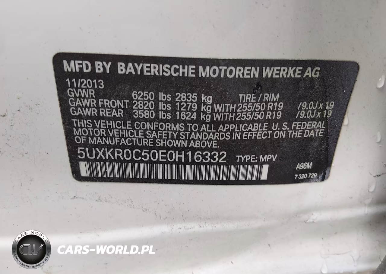 2014 BMW X5 xDrive35I VIN:5UXKR0C50E0H16332 - 8