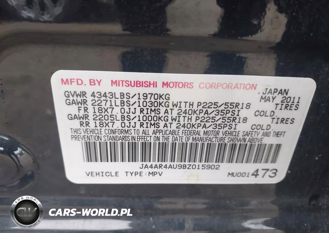 2011 Mitsubishi Outlander Sport Se VIN:JA4AR4AU9BZ015902 - 9