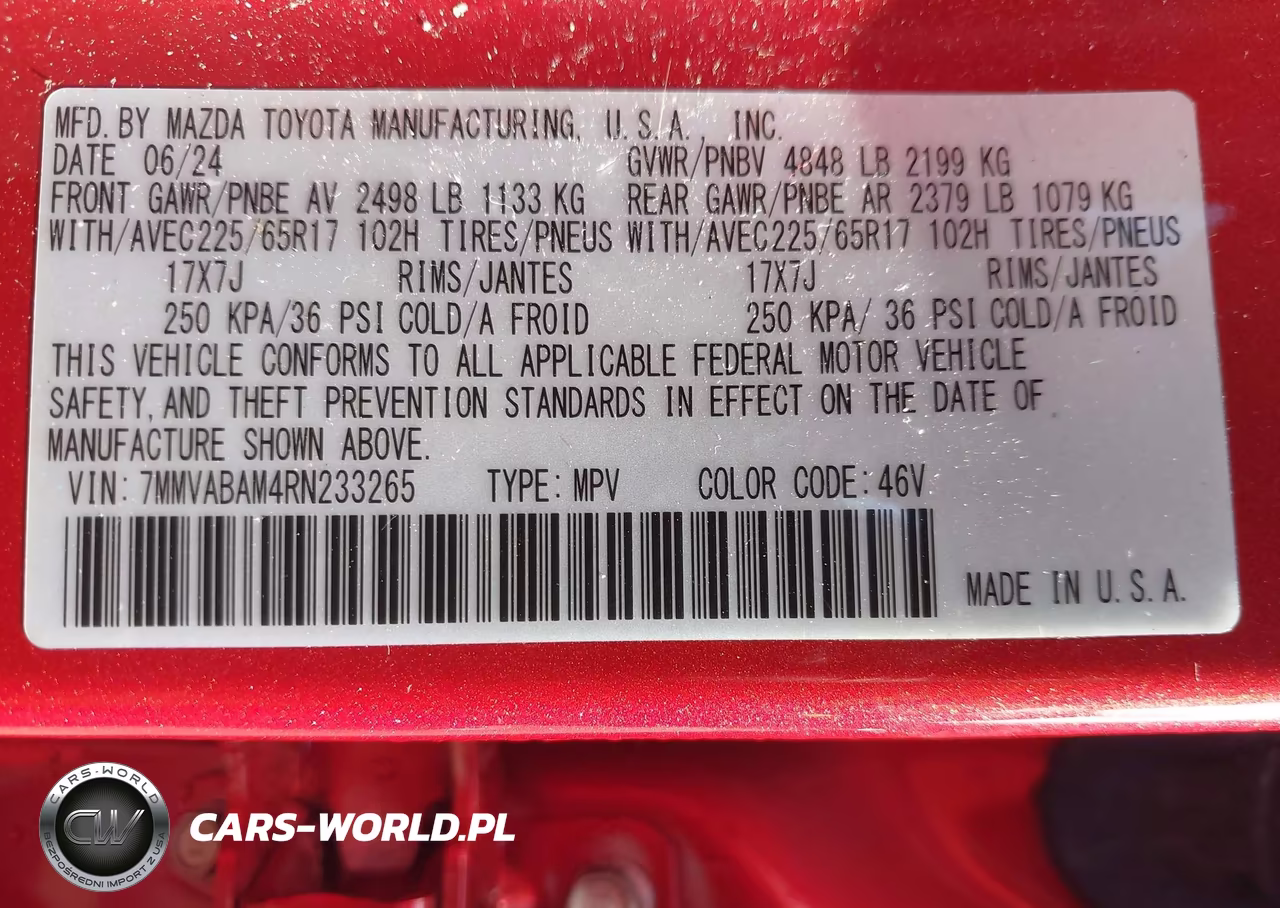 2024 Mazda Cx-50 2.5 S Select VIN:7MMVABAM4RN233265 - 9