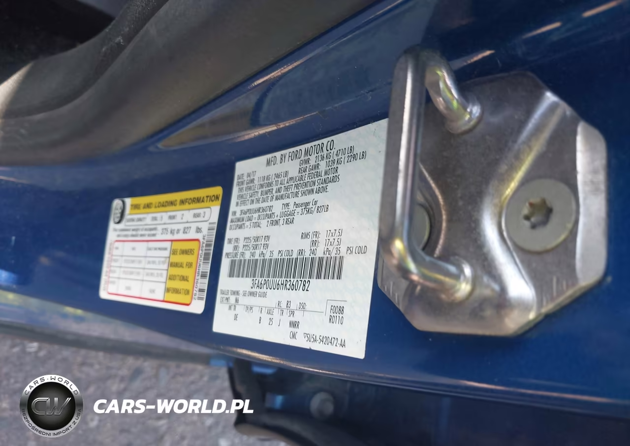 2017 Ford Fusion Hybrid S VIN:3FA6P0UU6HR360782 - 9
