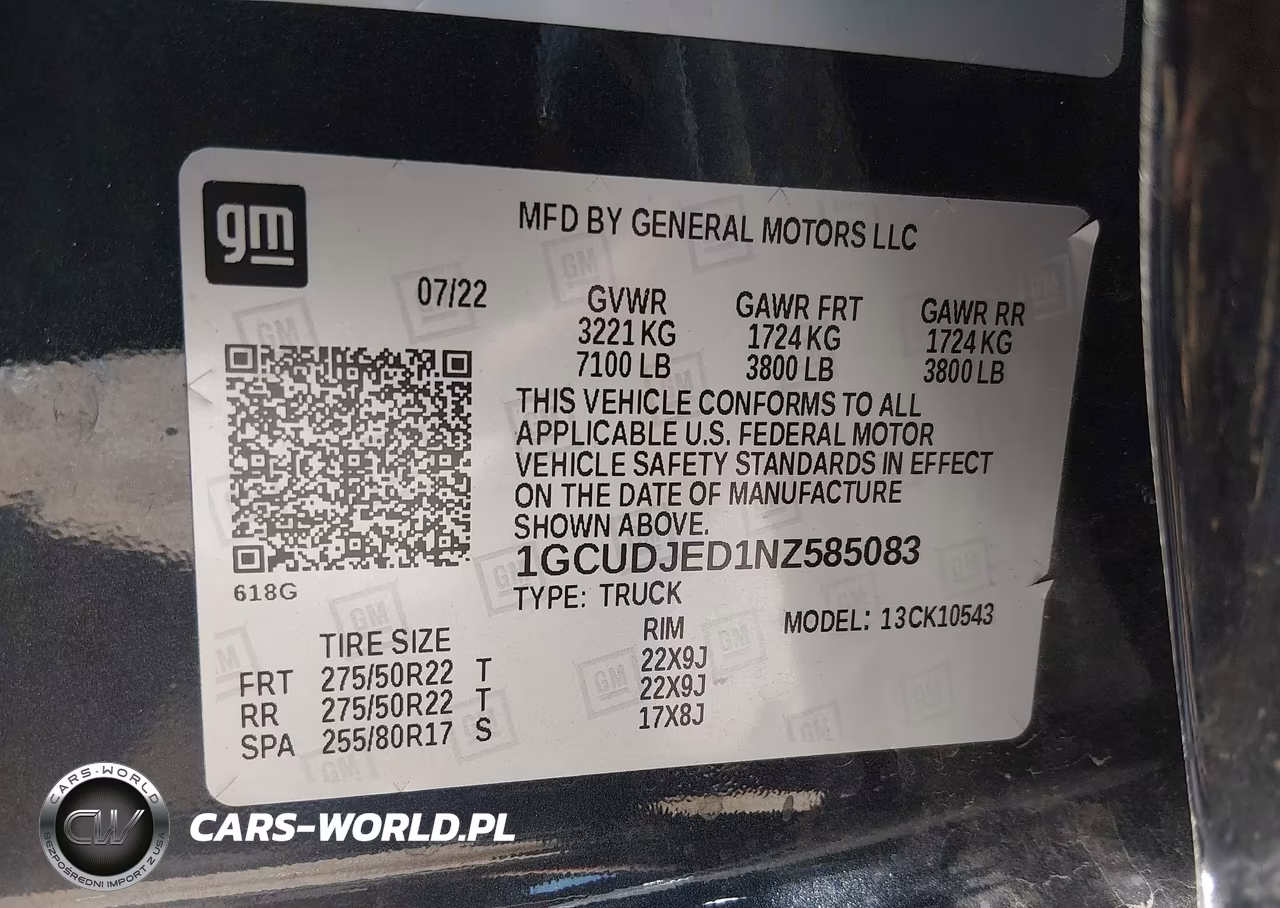 2022 Chevrolet Silverado 1500 4Wd Short Bed High Country VIN:1GCUDJED1NZ585083 - 9