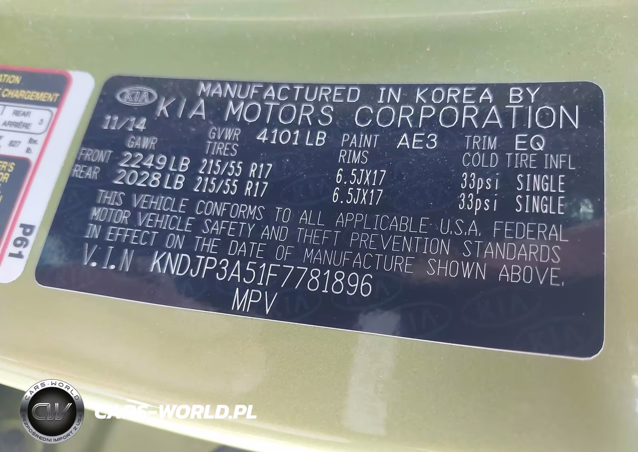 2015 Kia Soul + VIN:KNDJP3A51F7781896 - 9
