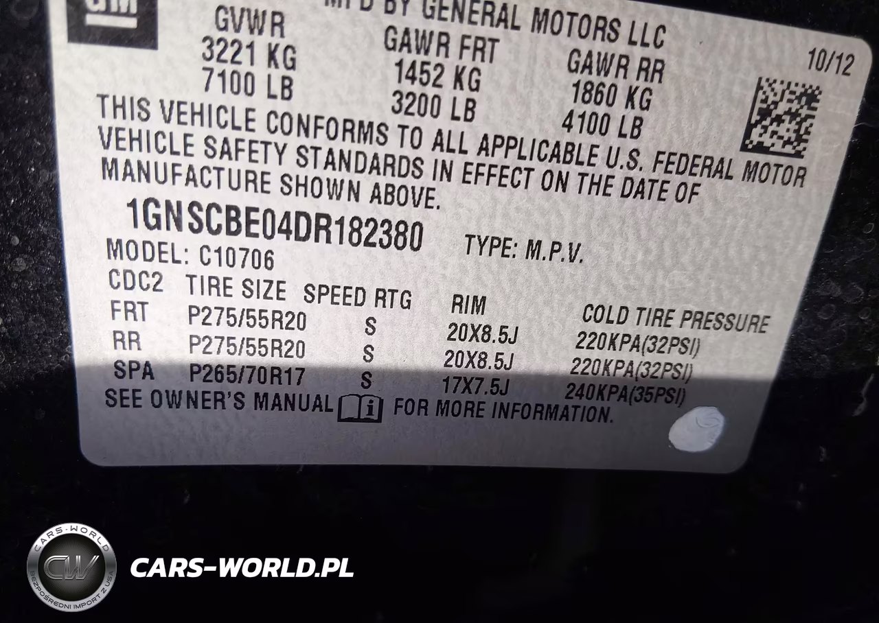 2013 Chevrolet Tahoe C1500 Lt VIN:1GNSCBE04DR182380 - 9