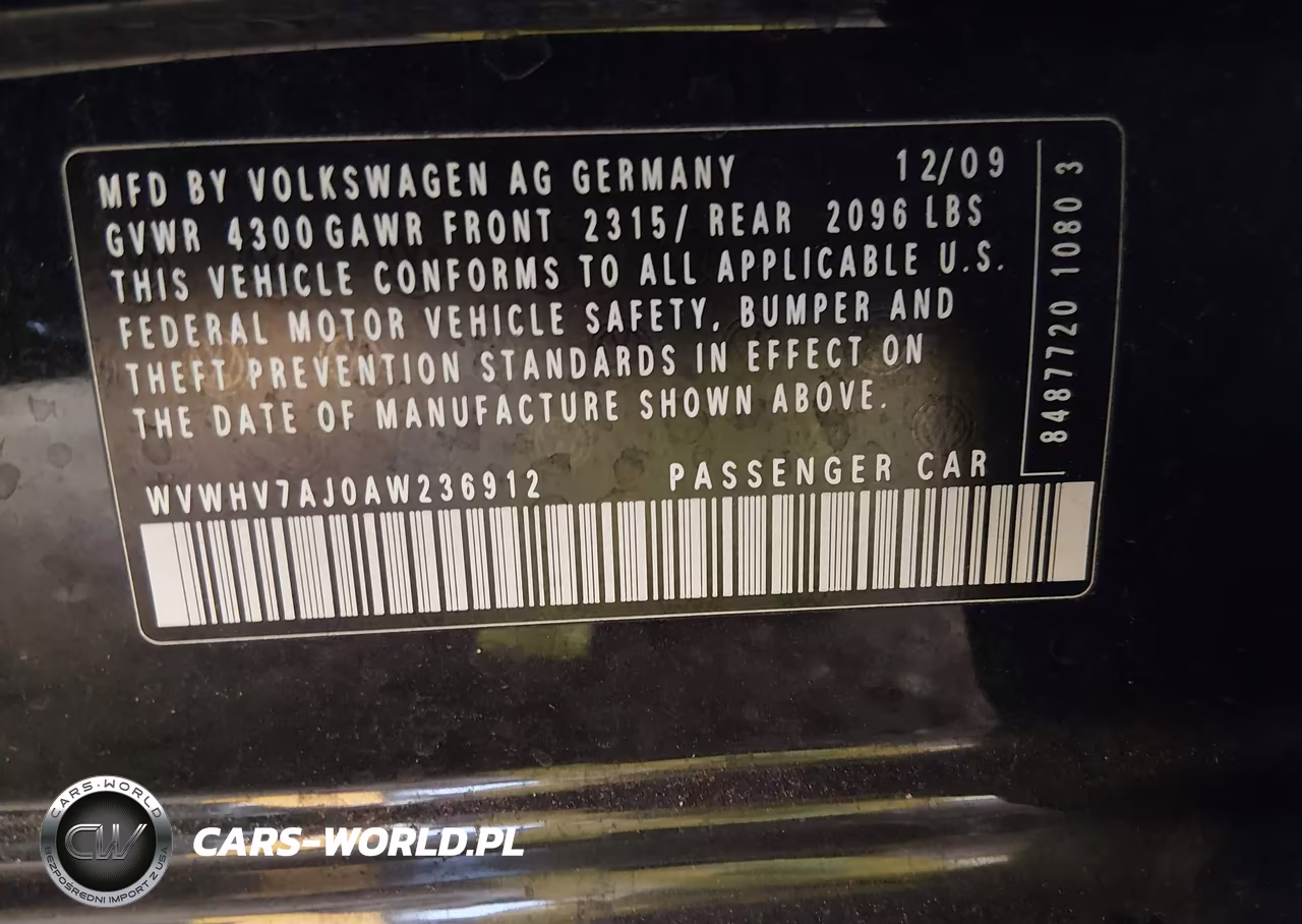2010 Volkswagen Gti 4-Door VIN:WVWHV7AJ0AW236912 - 9