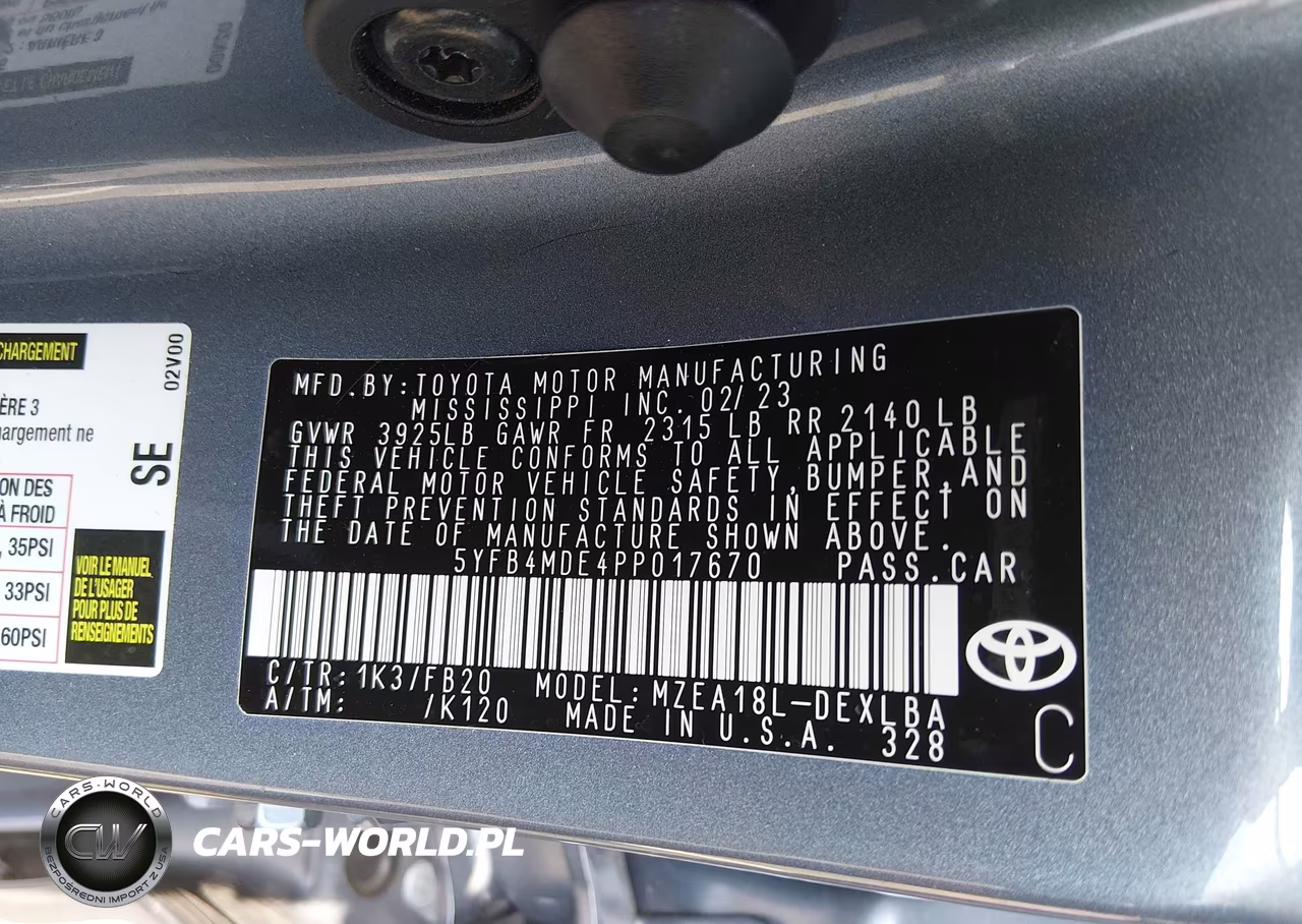 2023 Toyota Corolla Le VIN:5YFB4MDE4PP017670 - 9
