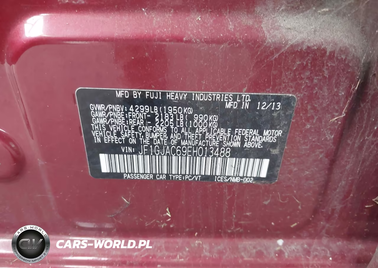 2014 Subaru Impreza 2.0I Premium VIN:JF1GJAC69EH013488 - 9
