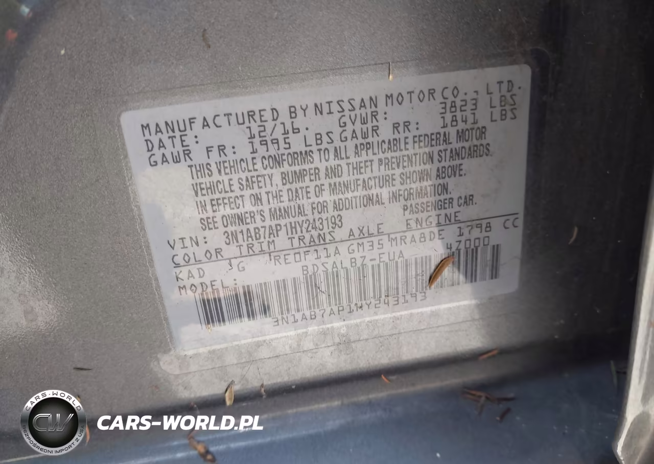 2017 Nissan Sentra S VIN:3N1AB7AP1HY243193 - 9