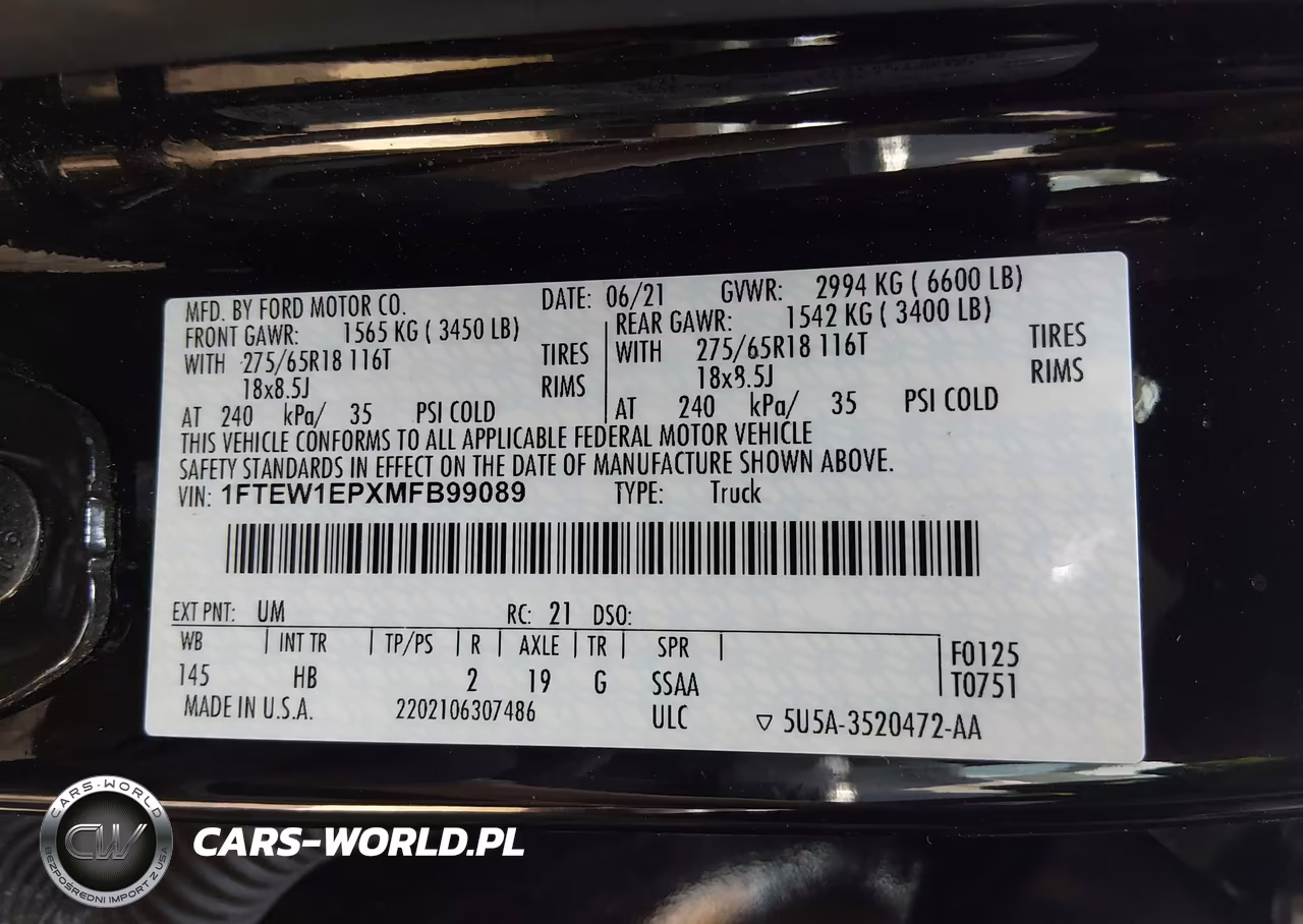 2021 Ford F-150 Lariat VIN:1FTEW1EPXMFB99089 - 9