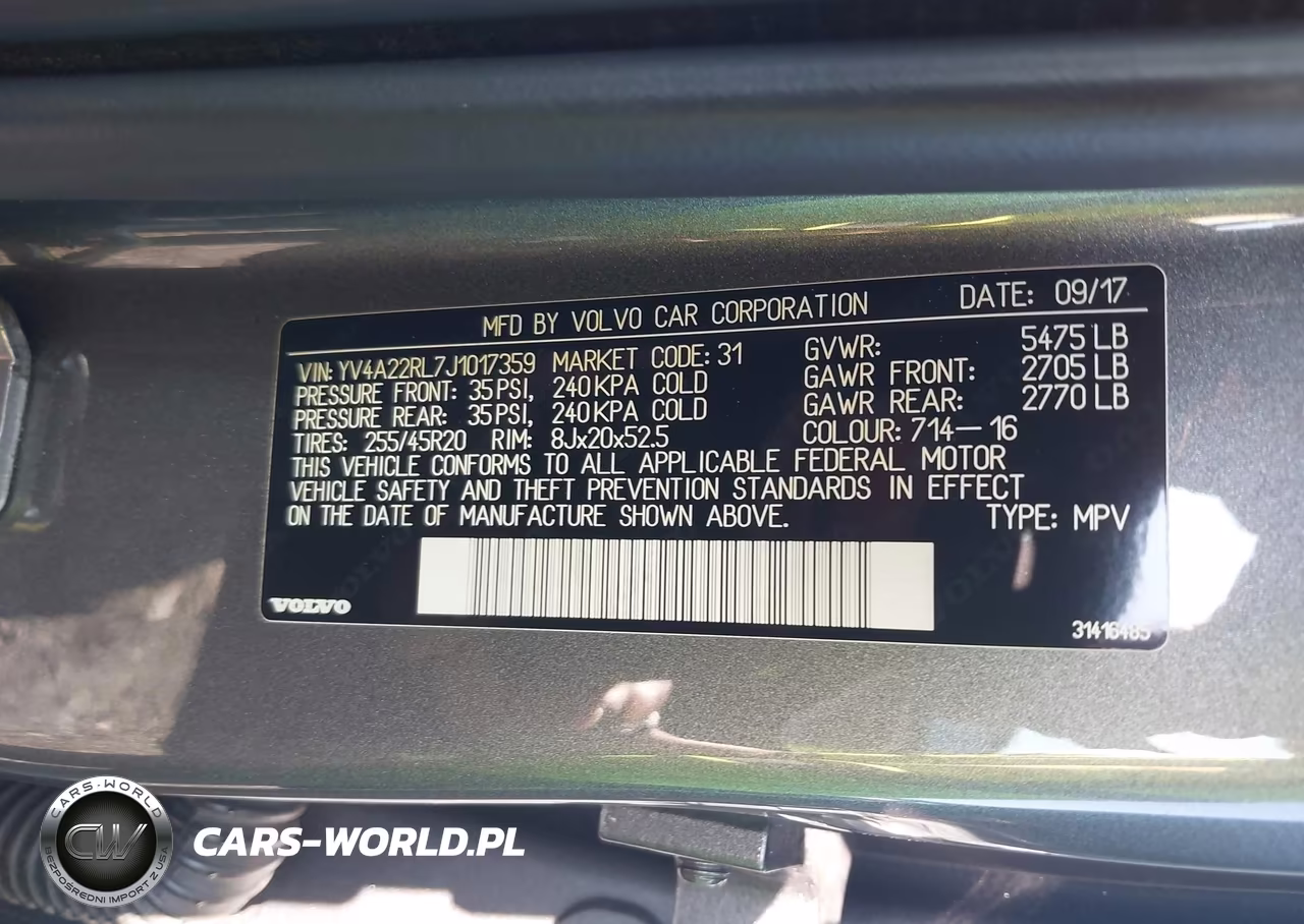 2018 Volvo Xc60 T6 Inscription VIN:YV4A22RL7J1017359 - 9