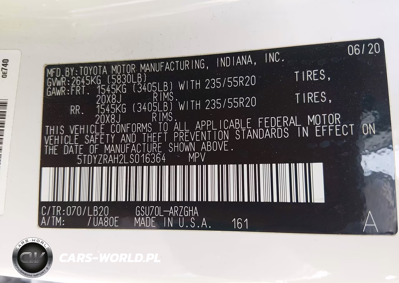 2020 Toyota Highlander Limited VIN:5TDYZRAH2LS016364 - 9