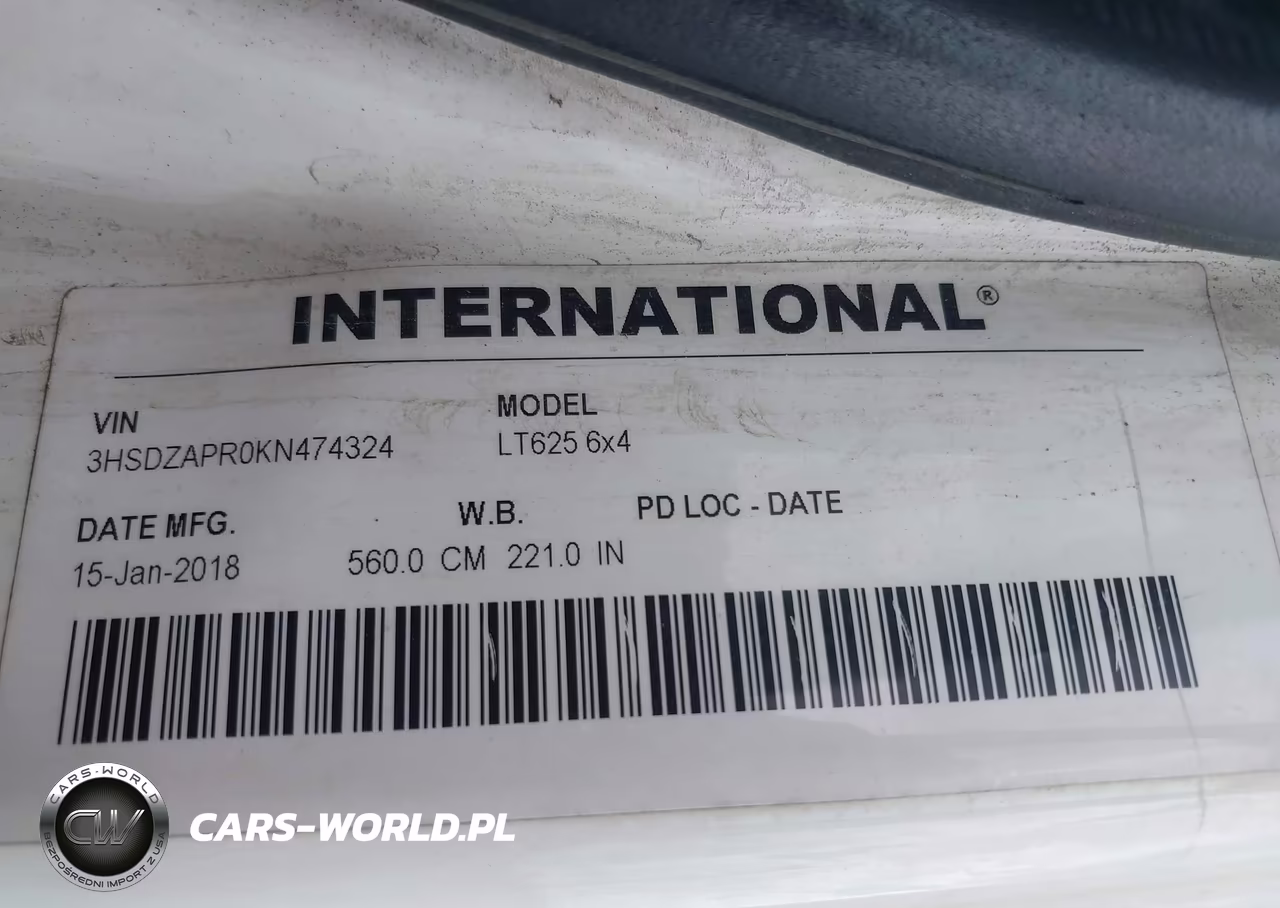2019 International Lt VIN:3HSDZAPR0KN474324 - 8