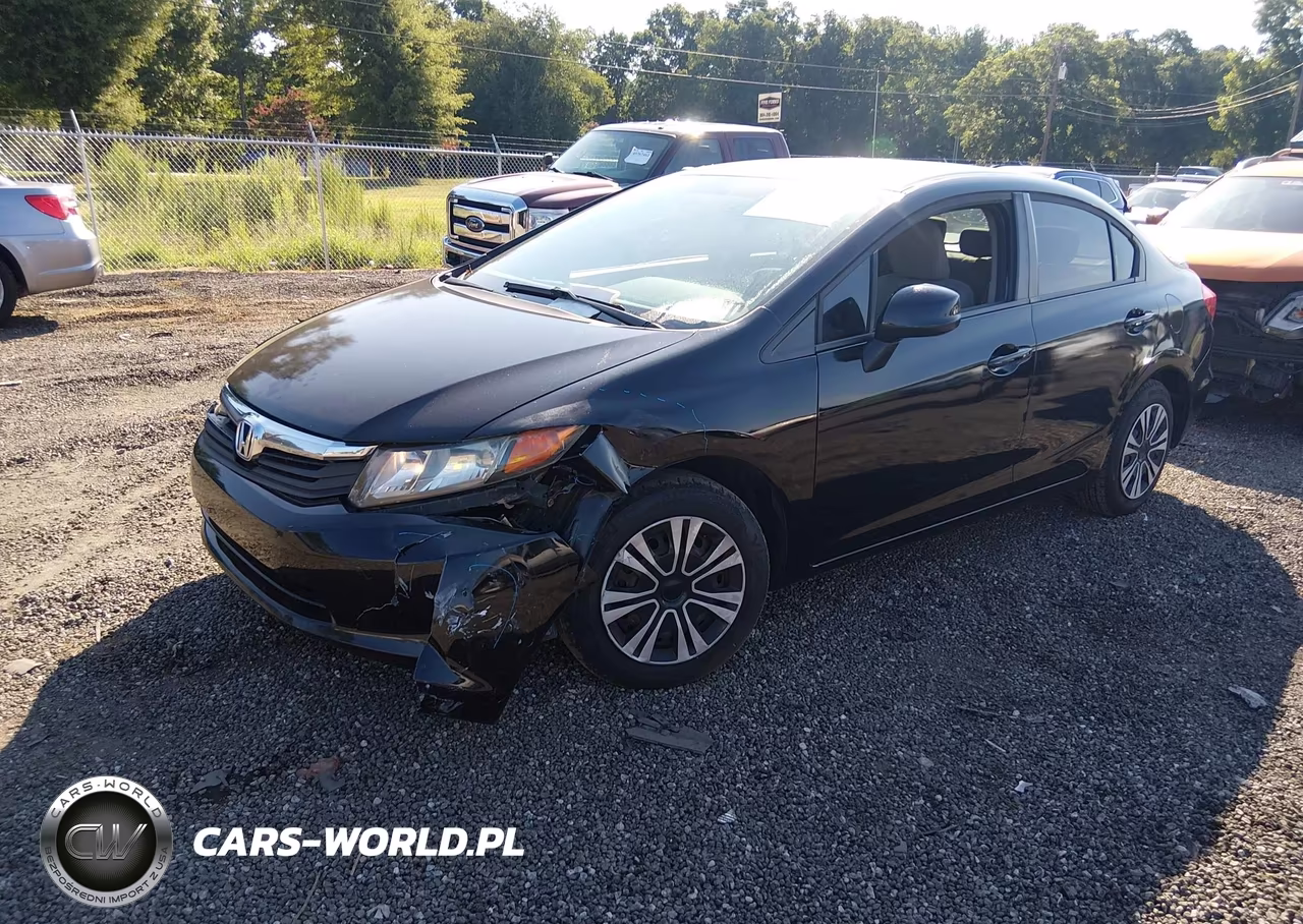 2012 Honda Civic Lx VIN:19XFB2F54CE093653 - 2