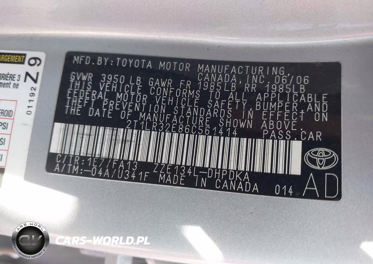 2006 Toyota Matrix VIN:2T1LR32E86C561414 - 9