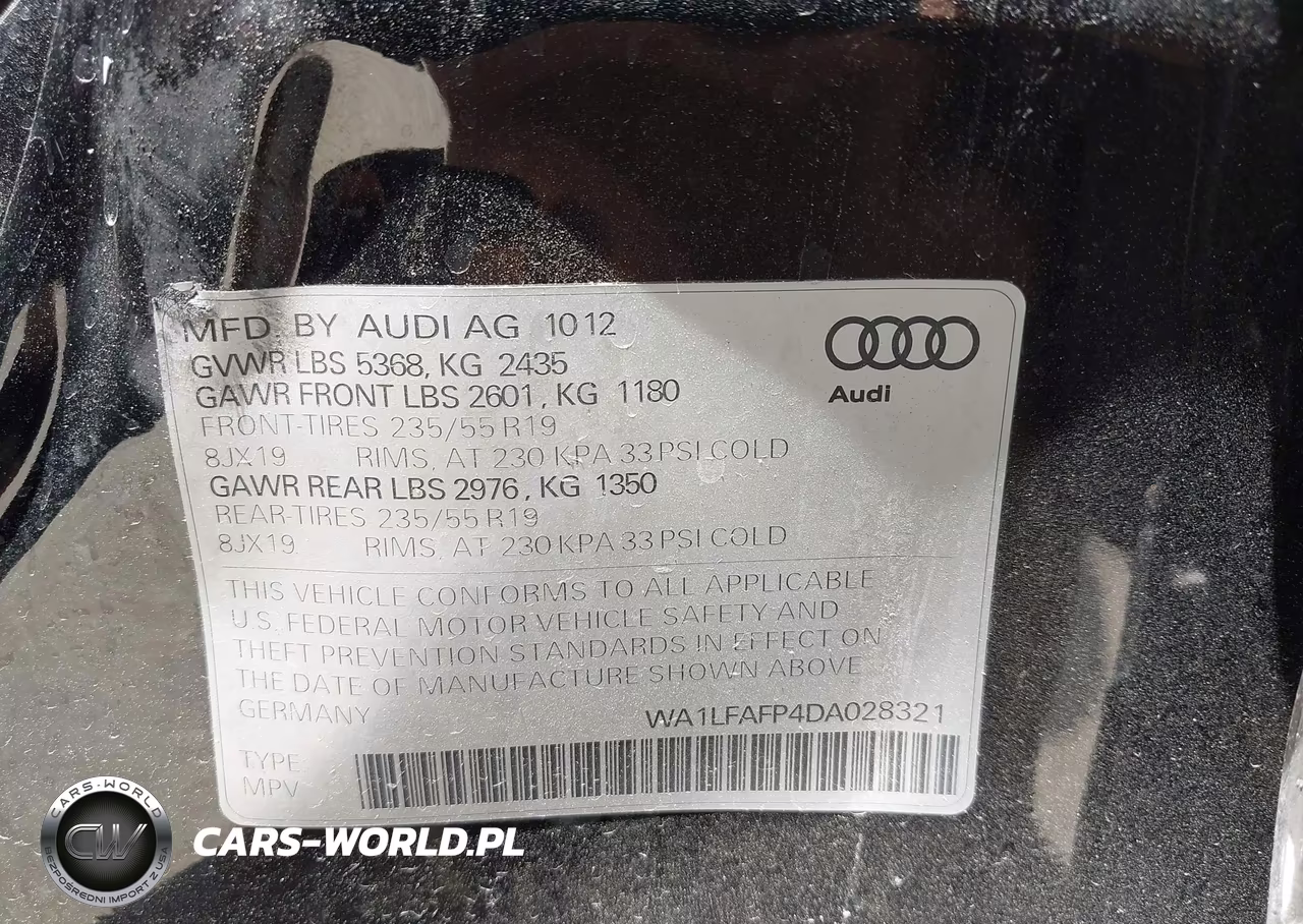 2013 Audi Q5 2.0T Premium VIN:WA1LFAFP4DA028321 - 9