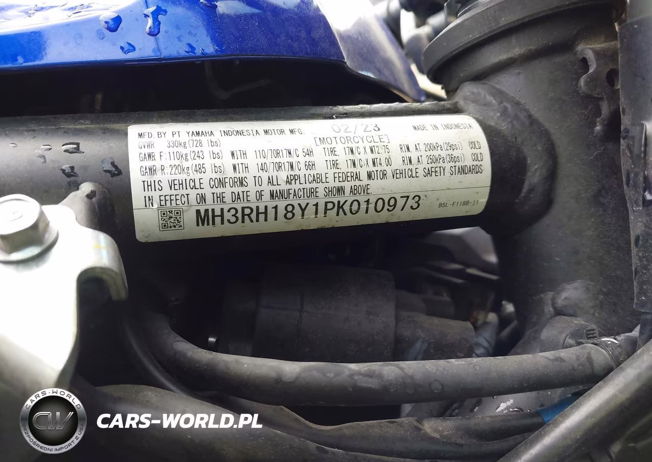 2023 Yamaha Yzfr3 A VIN:MH3RH18Y1PK010973 - 10