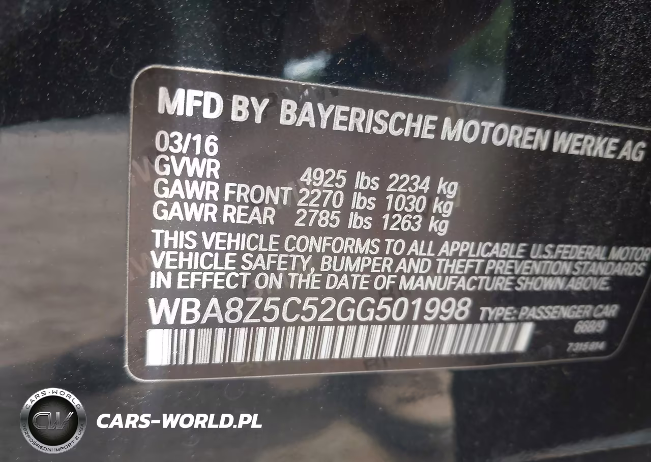 2016 BMW 328I Gran Turismo xDrive VIN:WBA8Z5C52GG501998 - 9