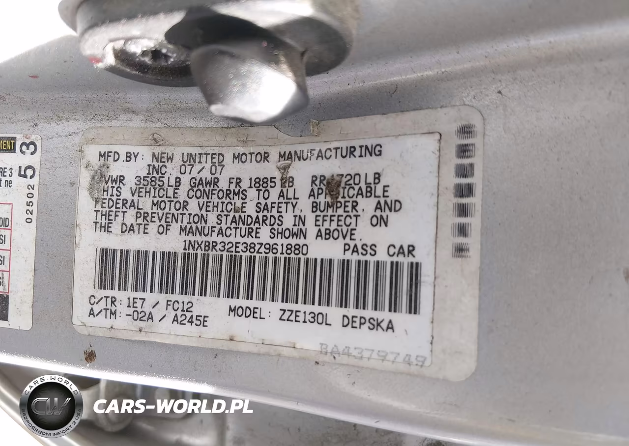 2008 Toyota Corolla S VIN:1NXBR32E38Z961880 - 9
