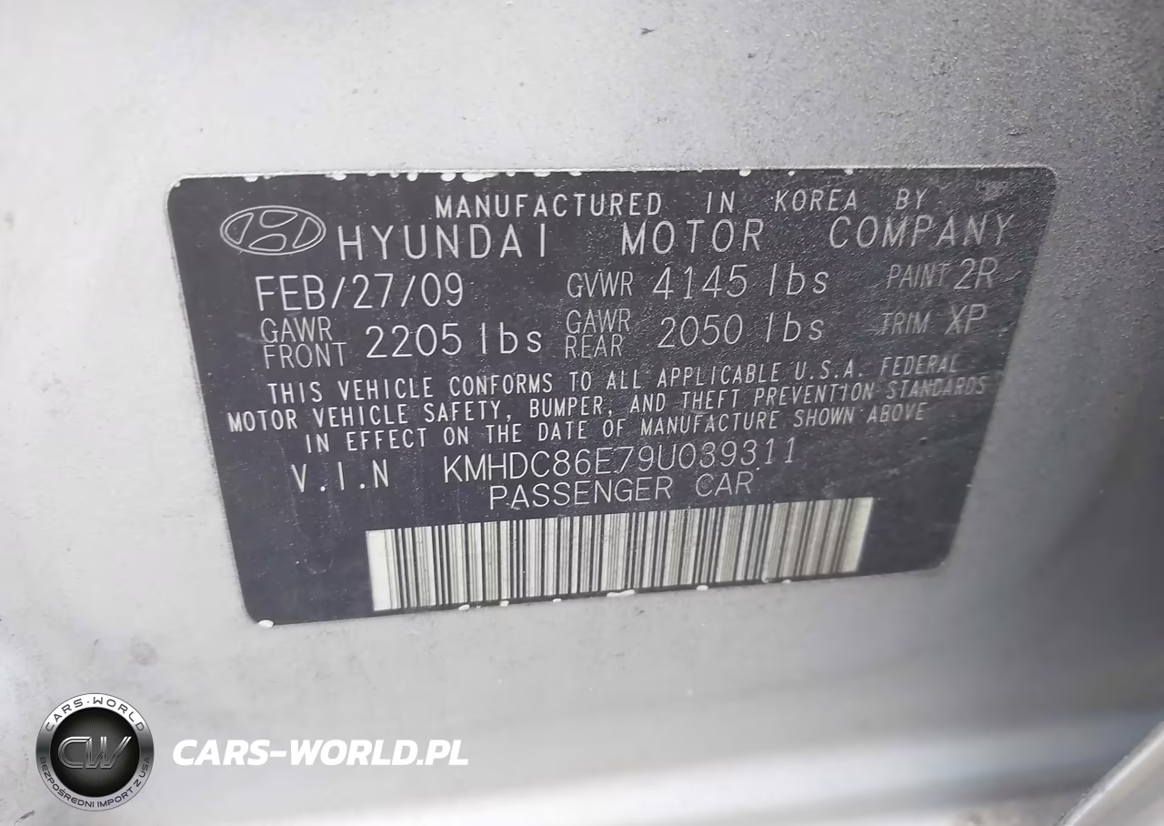 2009 Hyundai Elantra Touring VIN:KMHDC86E79U039311 - 9