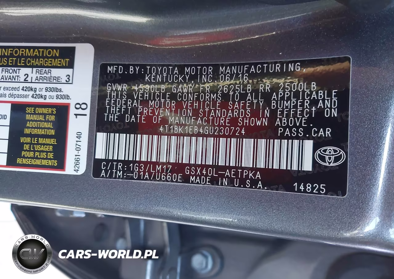 2016 Toyota Avalon Limited VIN:4T1BK1EB4GU230724 - 9