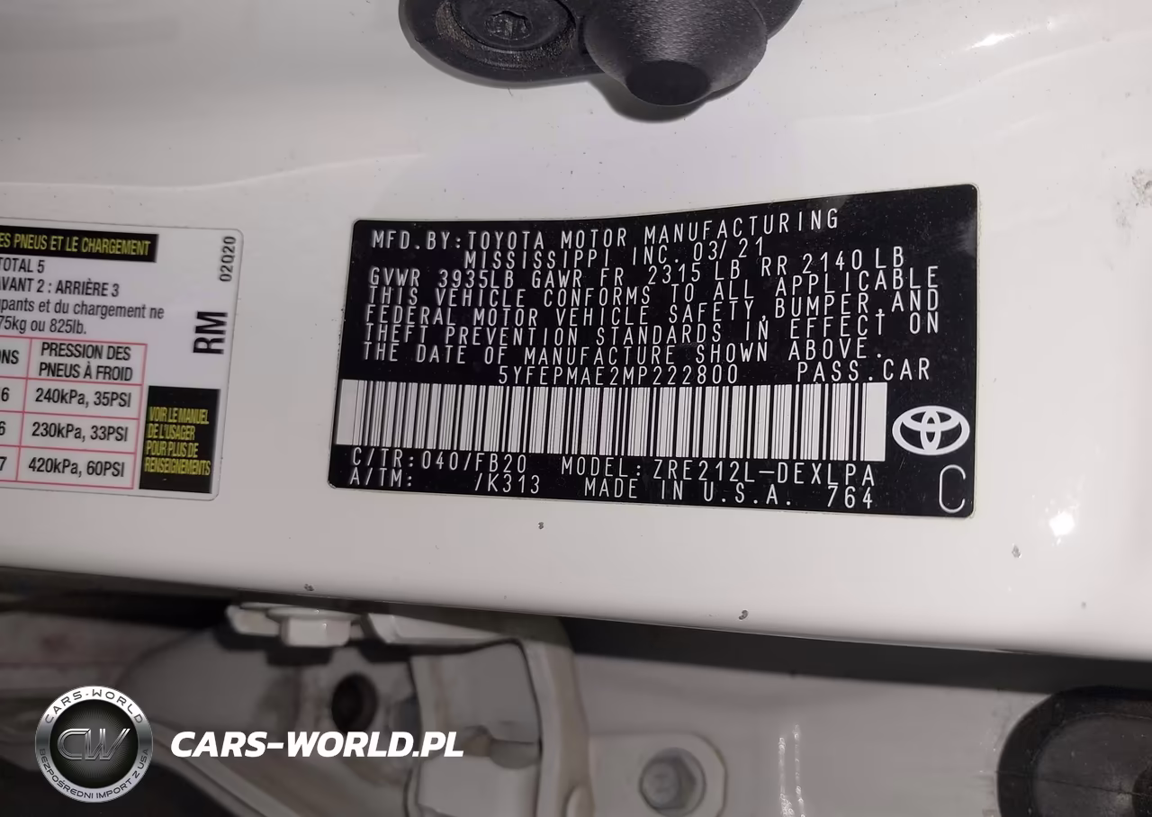 2021 Toyota Corolla Le VIN:5YFEPMAE2MP222800 - 9