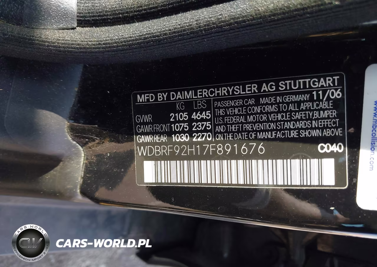 2007 Mercedes-Benz C 280 Luxury 4Matic VIN:WDBRF92H17F891676 - 9