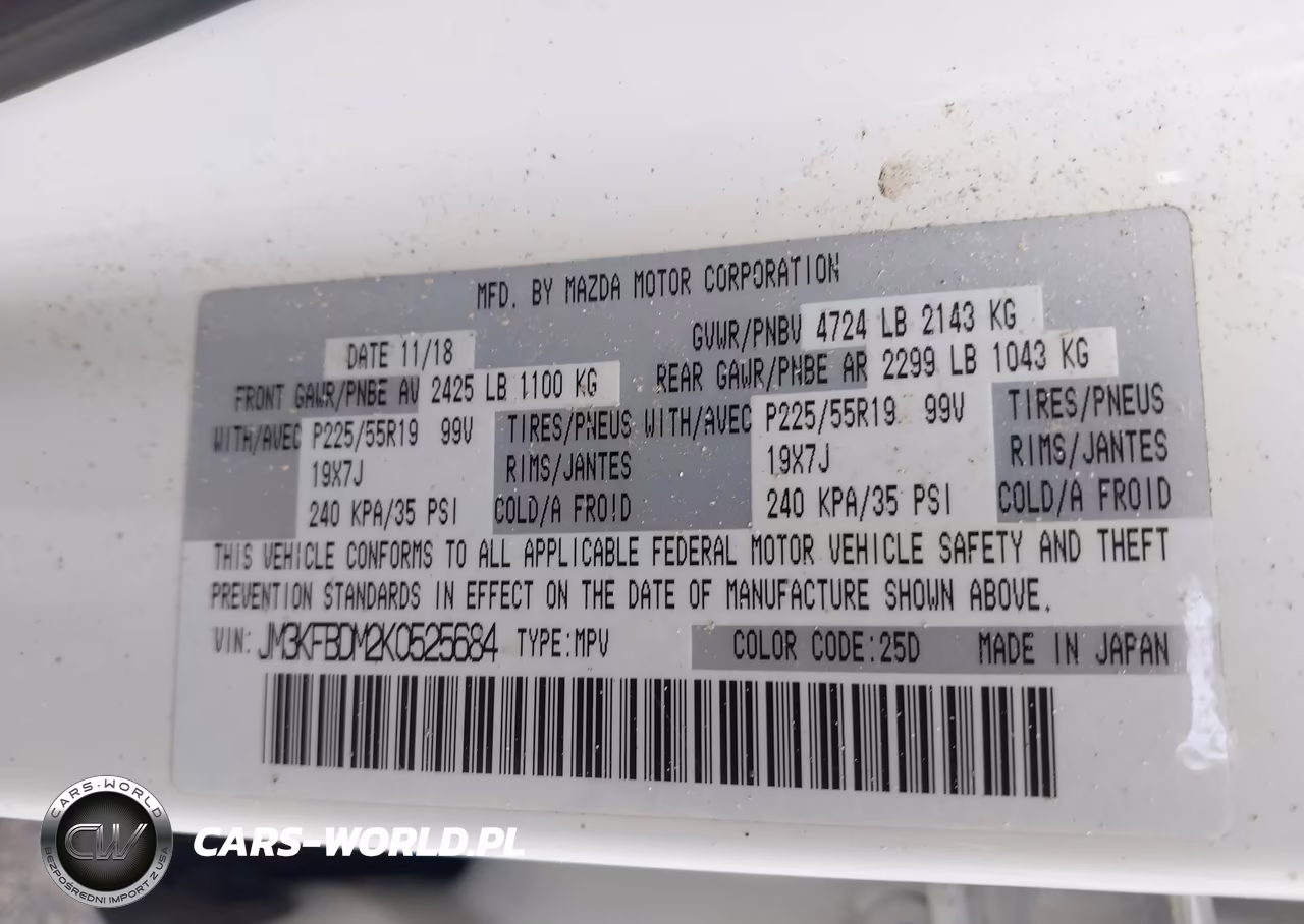 2019 Mazda Cx-5 Grand Touring VIN:JM3KFBDM2K0525684 - 9