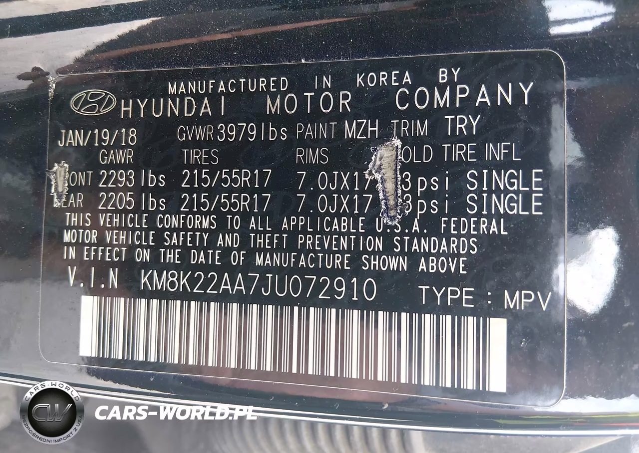 2018 Hyundai Kona Sel VIN:KM8K22AA7JU072910 - 9