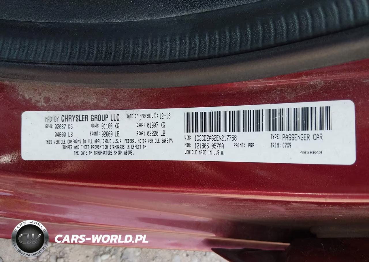 2014 Dodge Avenger Se VIN:1C3CDZAG2EN217758 - 9