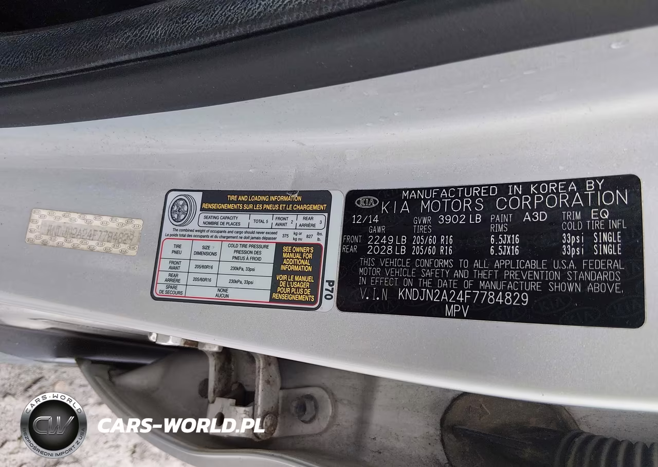 2015 Kia Soul VIN:KNDJN2A24F7784829 - 9