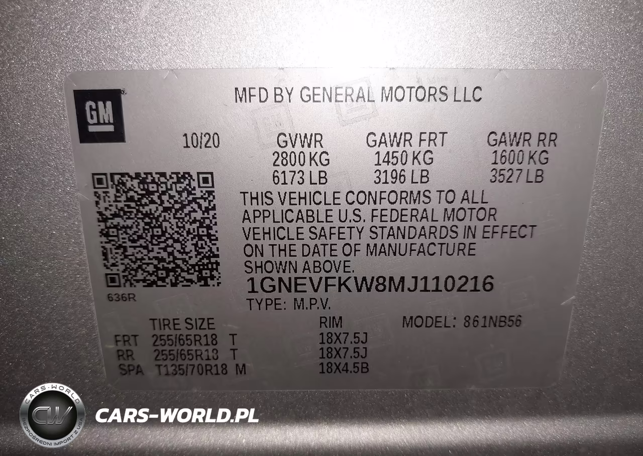 2021 Chevrolet Traverse Awd Ls VIN:1GNEVFKW8MJ110216 - 9