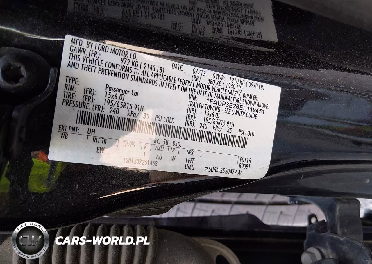2014 Ford Focus S VIN:1FADP3E26EL119451 - 9