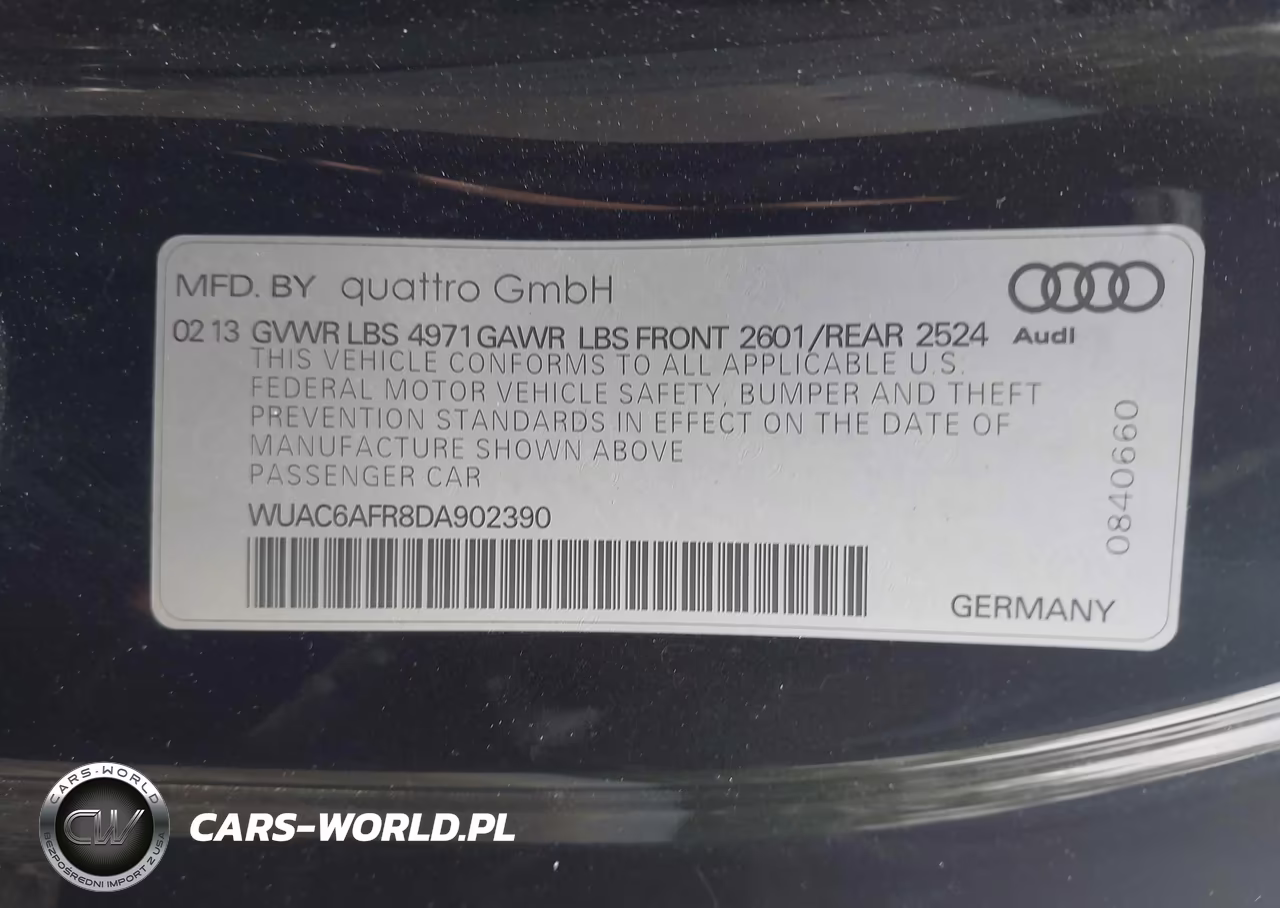 2013 Audi Rs 5 4.2 VIN:WUAC6AFR8DA902390 - 9