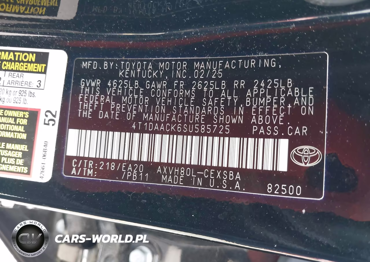 2025 Toyota Camry Se VIN:4T1DAACK6SU585725 - 9