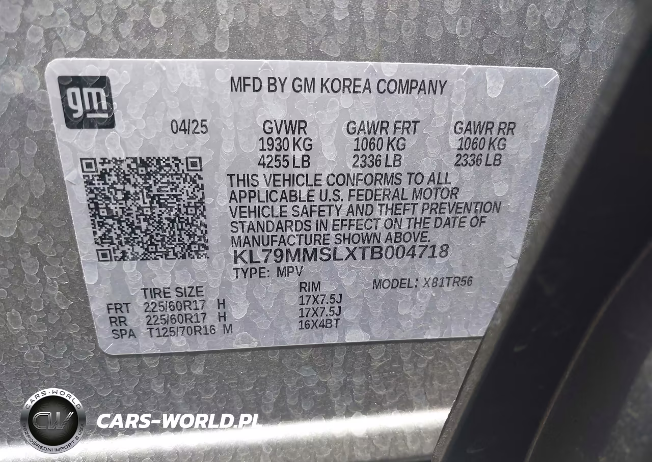 2026 Chevrolet Trailblazer Fwd Ls VIN:KL79MMSLXTB004718 - 9