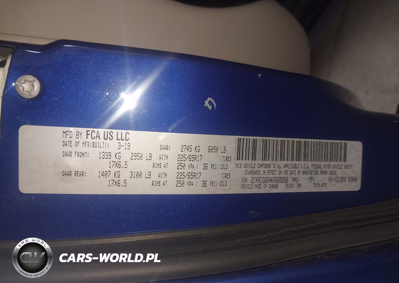 2019 Dodge Grand Caravan Se VIN:2C4RDGBGXKR669268 - 9