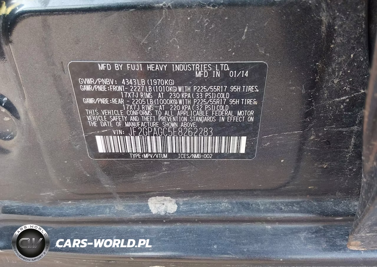 2014 Subaru Xv Crosstrek 2.0I Limited VIN:JF2GPAGC5E8262283 - 9