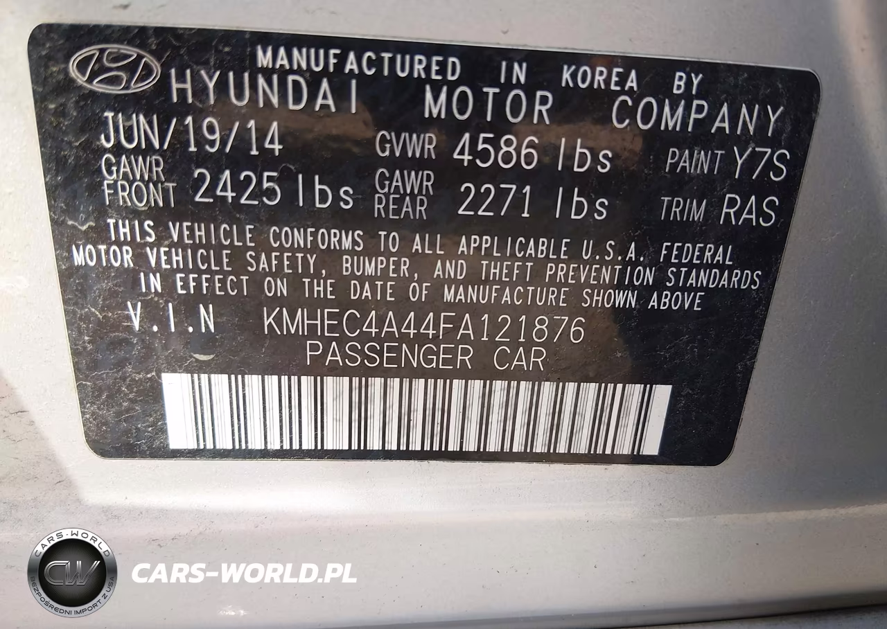 2015 Hyundai Sonata Hybrid Limited VIN:KMHEC4A44FA121876 - 9